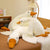 WHITE GOOSE SLEEPING  PLUSH PILLOW  TOY
