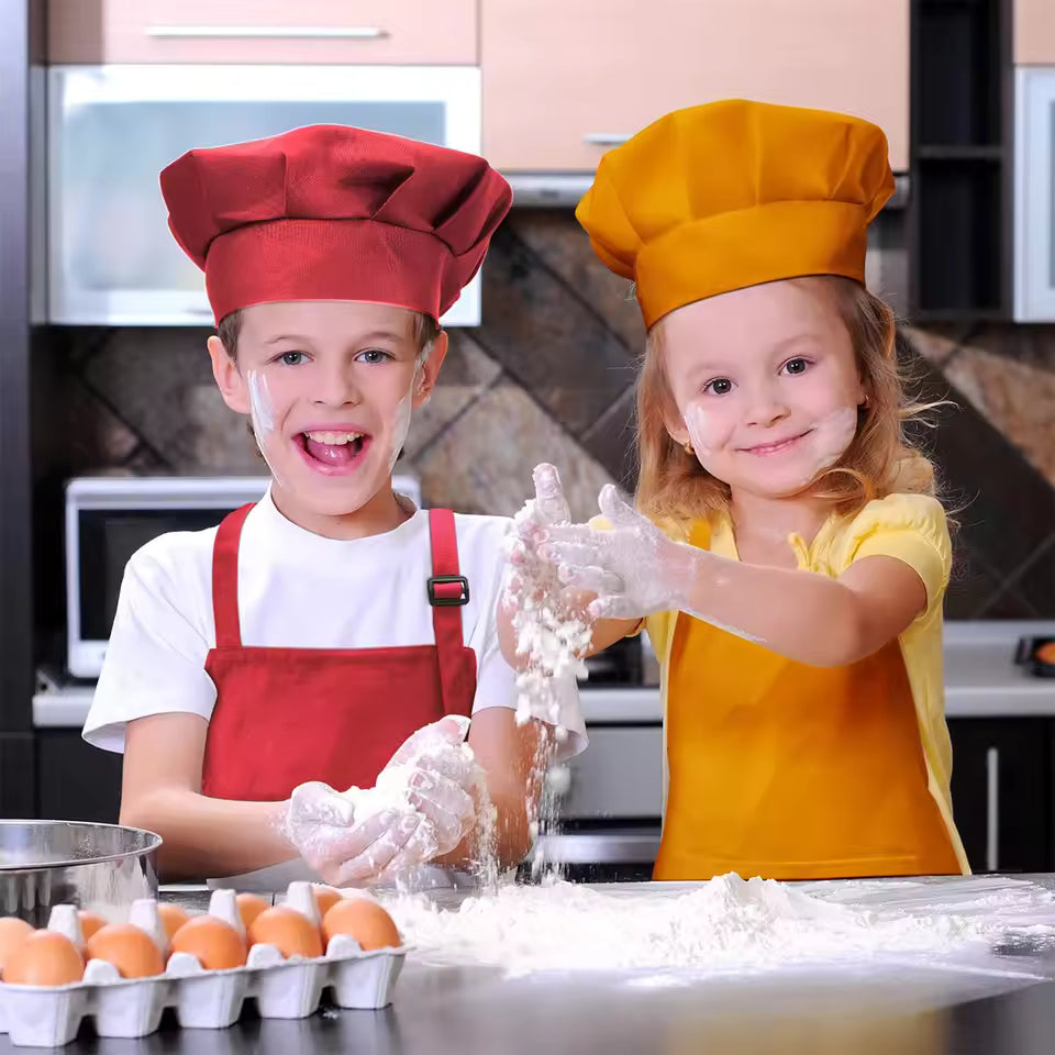 MiniChef™ Apron & Hat Set for Kids 3+