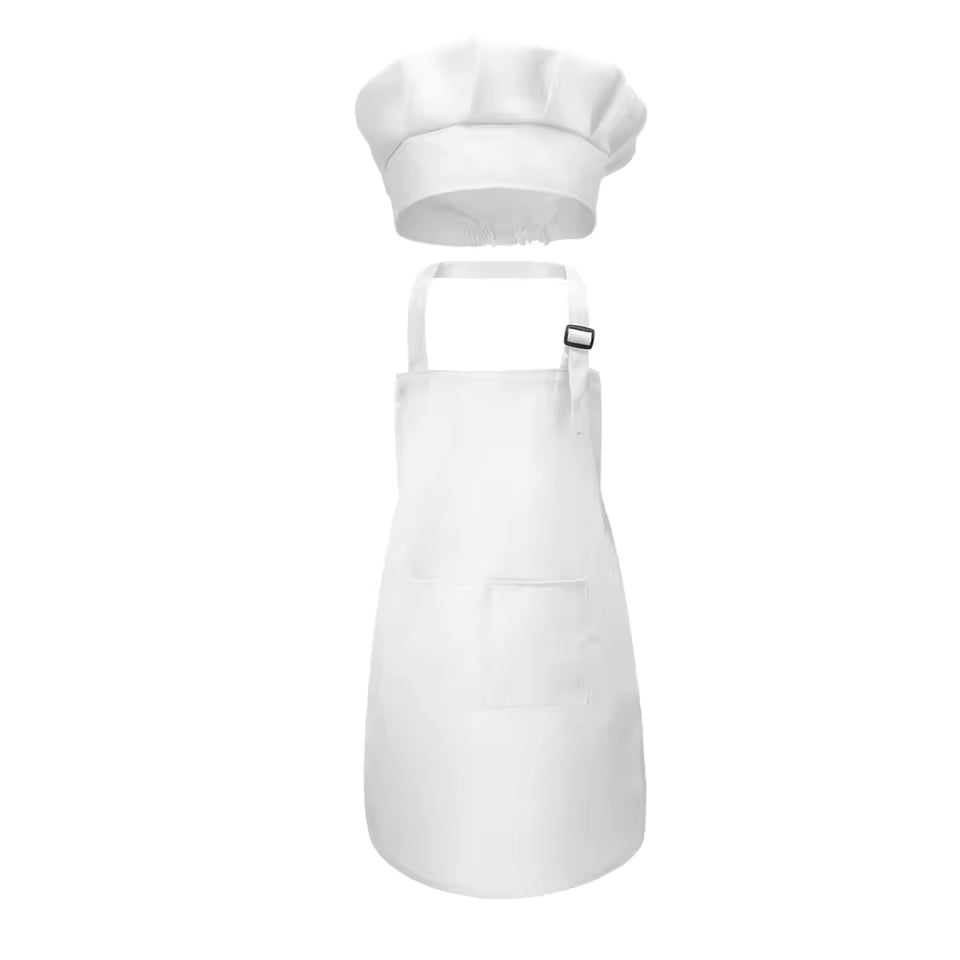 MiniChef™ Apron & Hat Set for Kids 3+